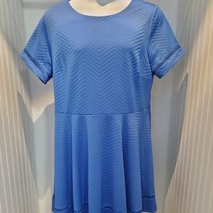 City Studio Ble Lattice Dress